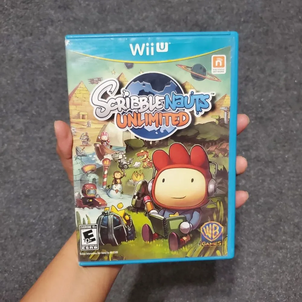 Scribblenauts Unlimited (Nintendo Wii U, 2012) CIB Complete Working Video Game